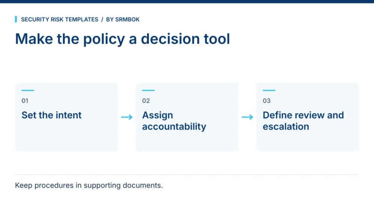 How Do I Write a Security Risk Management Policy?